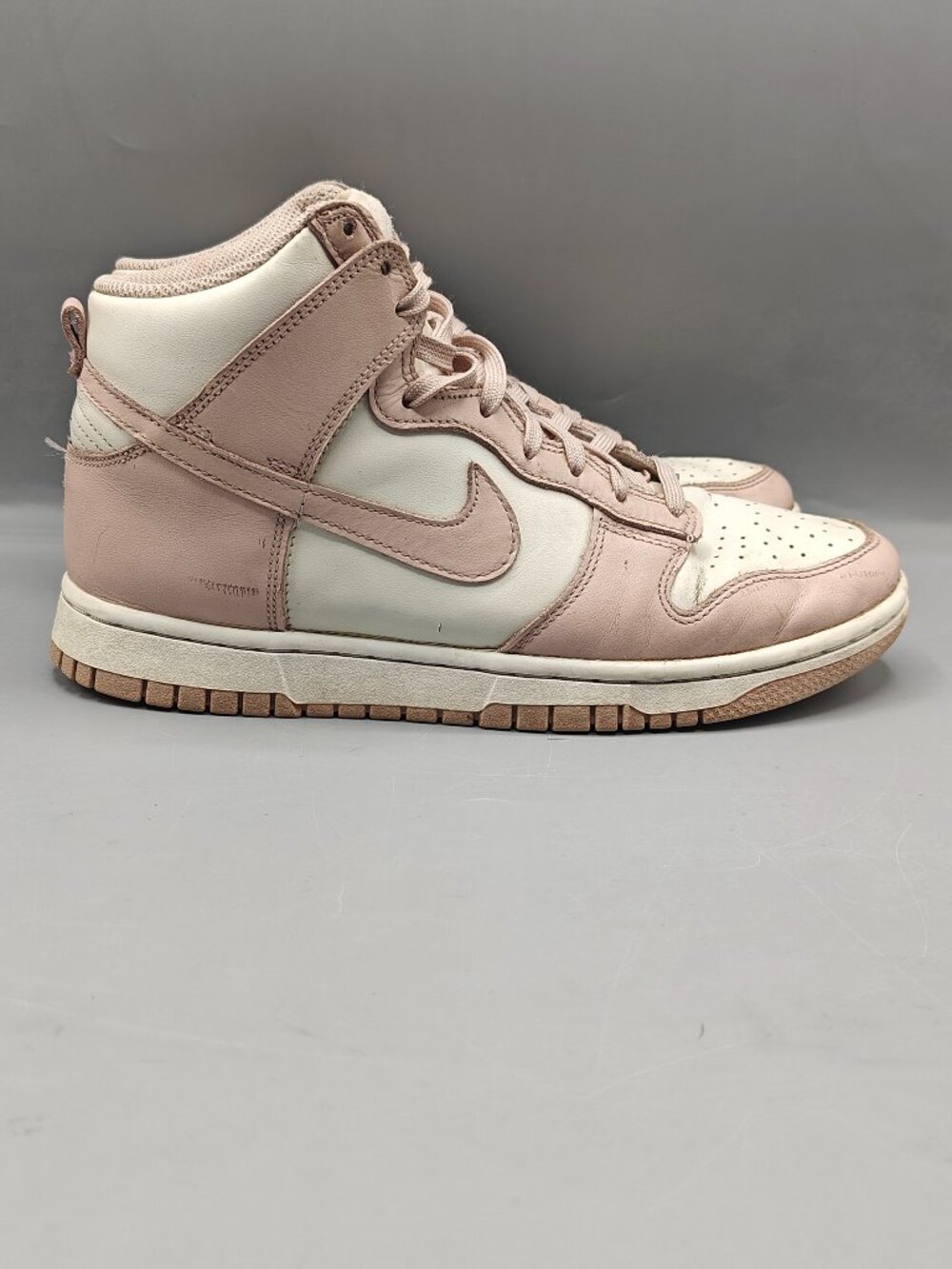 Nike Dunk High Women's Size 8 Pink Oxford Athletic Leather Shoes Sneakers